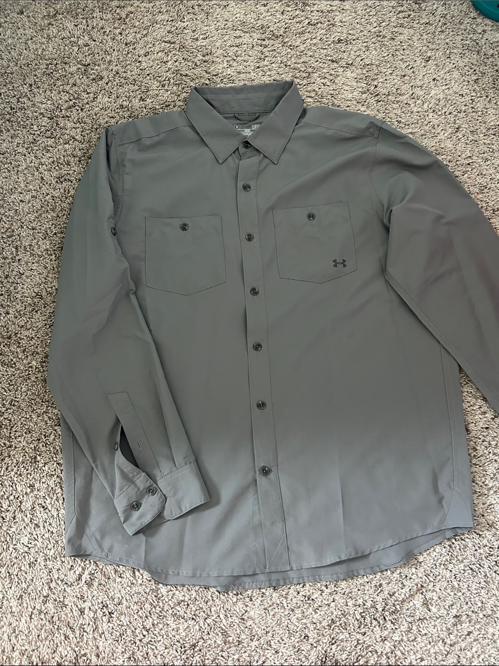 Under Armour Men's Long-Sleeve Button-Down Shirt - Gray